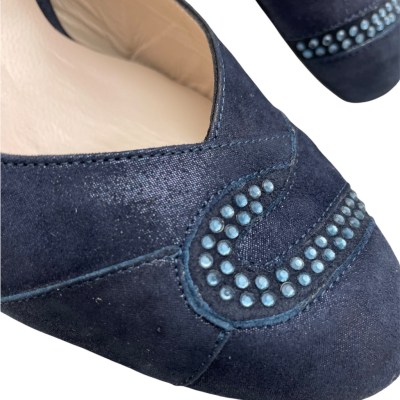 Sandals: MELLUSO X589 midnight blue sandal