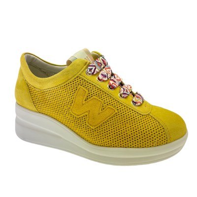 MELLUSO WALK R20237 SILVY 33 e 34 sneaker scarpa per donna sportiva gialla  ZEPPA soletta estraibile