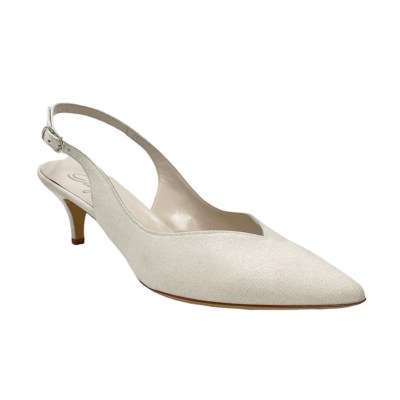 Angela calzature Sposa special numbers Shoes White tessuto galassia heel 5 cm