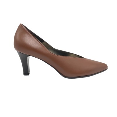 Soffice Sogno Elegance  Shoes marrone leather heel 6 cm