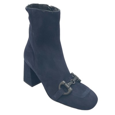 Angela Calzature  Shoes Blue chamois heel 7 cm