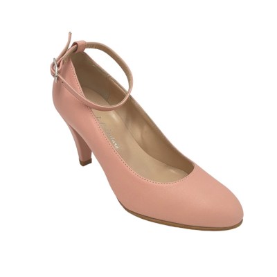 Angela Calzature Numeri Speciali special numbers Shoes Pink leather heel 6 cm