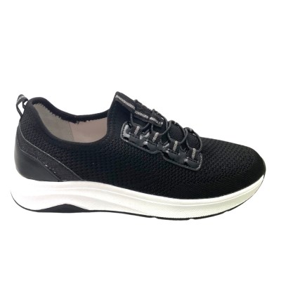 JANA 8-24761-20 001 sneaker scarpa donna elasticizzata slipon basic nero ecologica