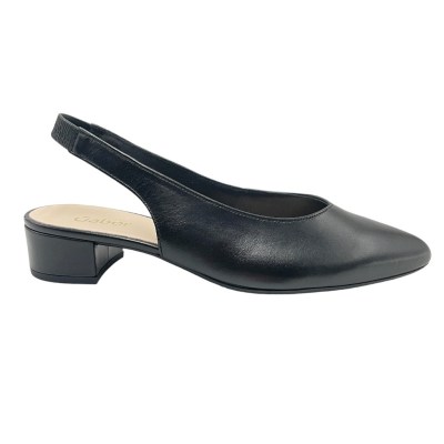 GABOR special numbers Shoes black leather heel 4 cm