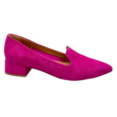 MELLUSO V206 mocassino scarpa donna accollata fuxia pantofolina super chic slipon