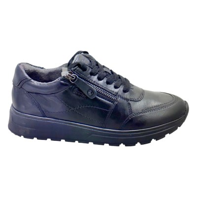 Tamaris Comfort 8-83729-41 scarpa donna sneaker basic nera elasticizzata cerniera soletta soft
