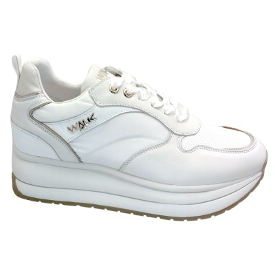 MELLUSO WALK K60037  SNEAKER elegante per donna con platform lacci in raso cerimonia matrimonio