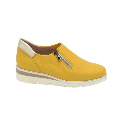 Calzaturificio Le Tulip special numbers Shoes Yellow leather heel 3 cm